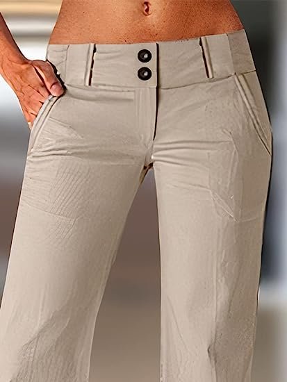 Women's Casual Flap Pocket Cargo Pants