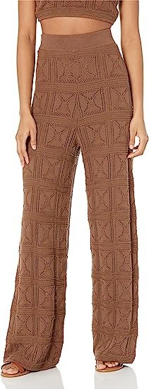 Women's Pull-On Flare Leg Crochet Pant